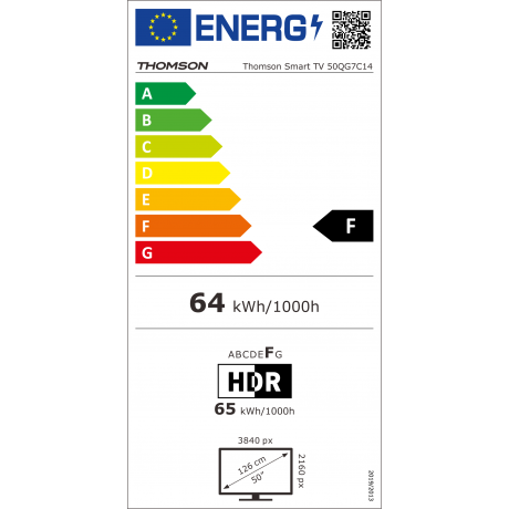 Thomson 50QG7C14 Google TV 50" 4K QLED Pro (2024) 144Hz 